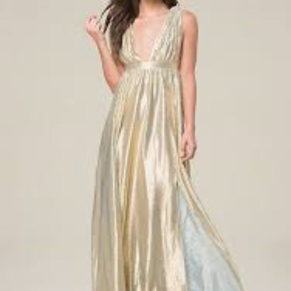 bebe matalic  gown